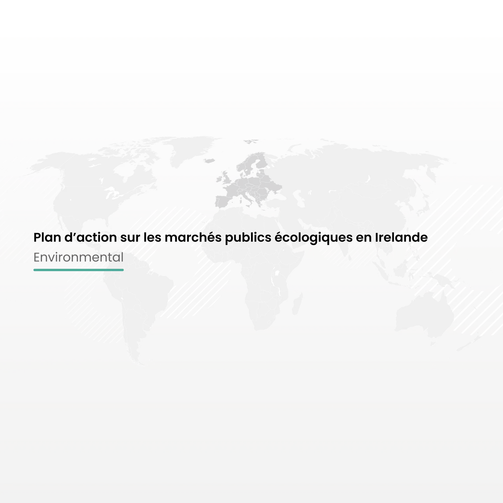 Plan d’action sur les marchés publics écologiques en Irelande