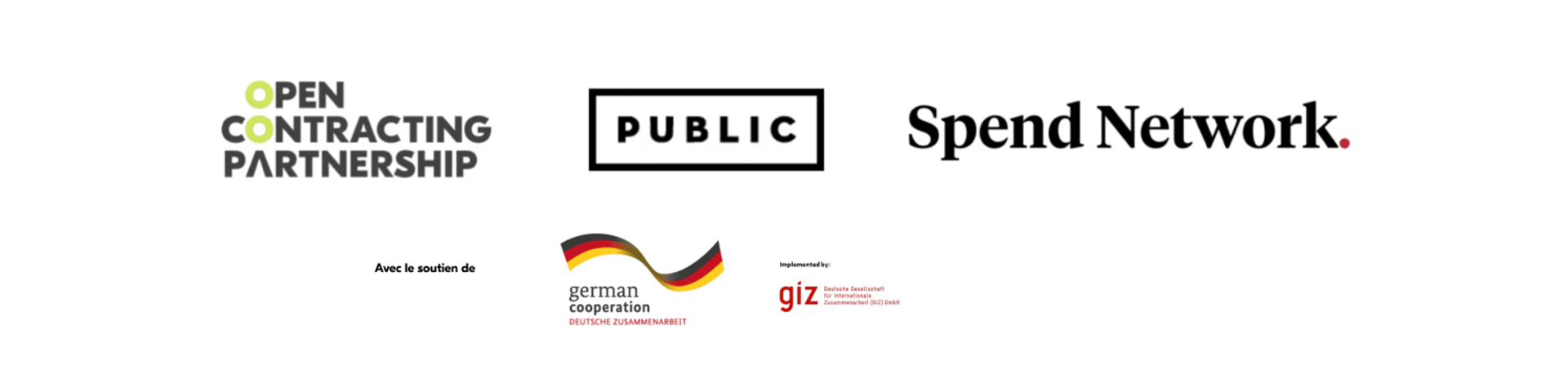 Open Contracting Partnership, PUBLIC et Spend Network, avec le soutien de la Coopération allemande, mis en œuvre par la GIZ